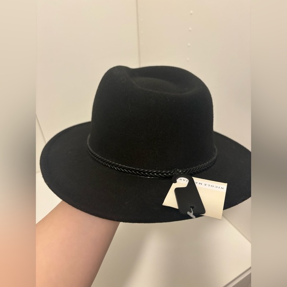 Black ladies fedora with braided detail - Picture 2 of 5